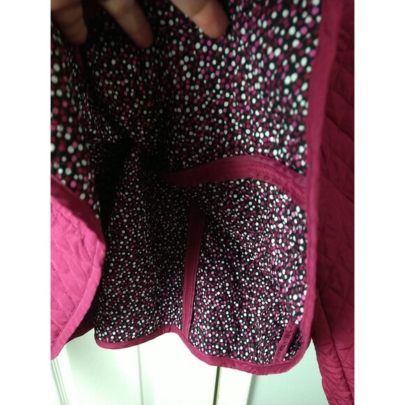 Tara Jones Women 22W Quilted Lined Lightweight Snap Close Jacket Casual Plum - Picture 10 of 11